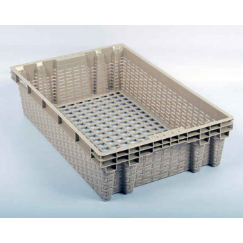 Евролоток 600x400x152 с перфорацией в виде плетеной корзины